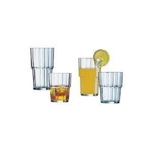 Esmeyer Saftglas ''Norvege'', 0,25 Liter, stapelbar aus gehärtetem Glas, besonders standfest, Höhe: 94 mm