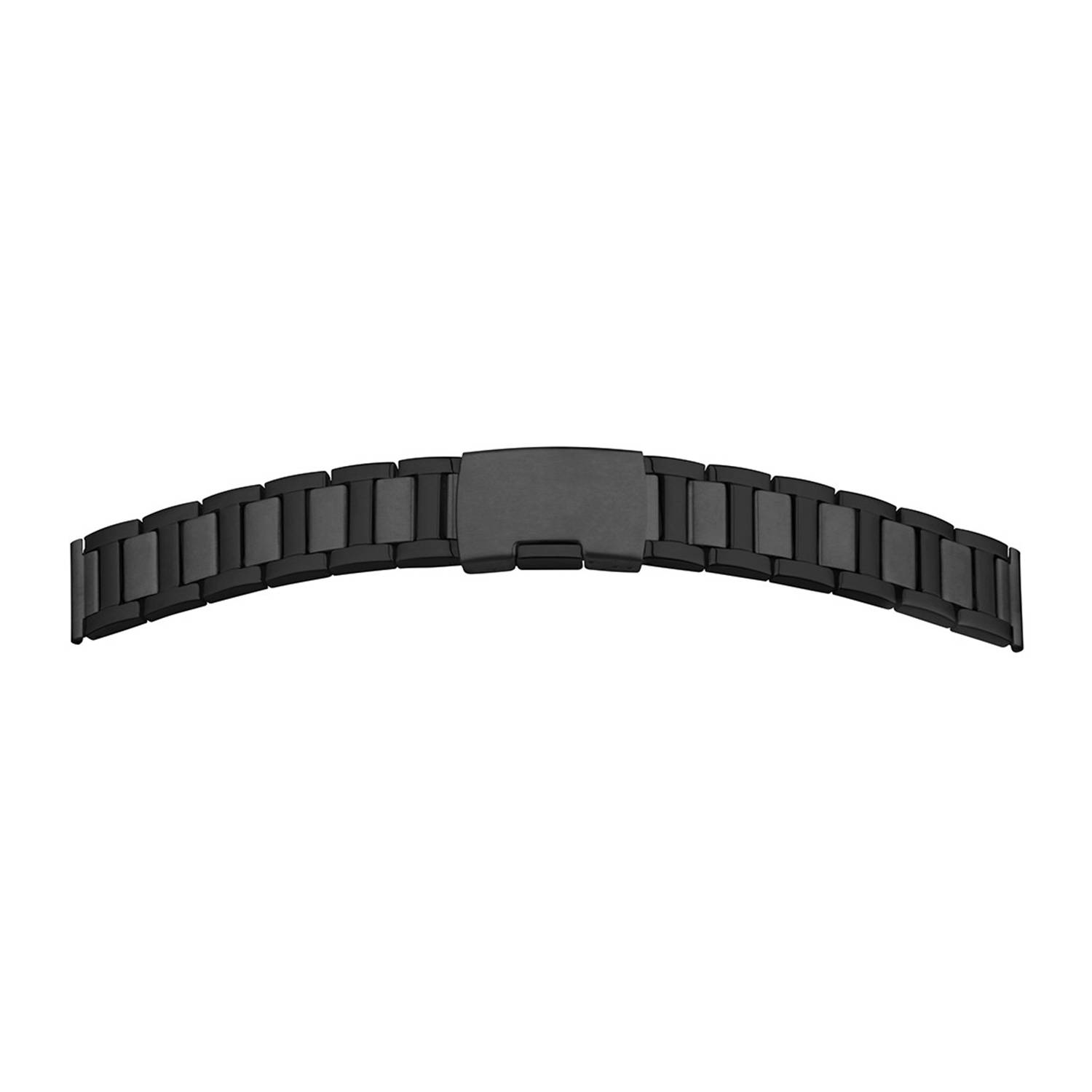 SELVA Quick-Release Metallband, Uhrenarmband aus Edelstahl, mit Faltschließe