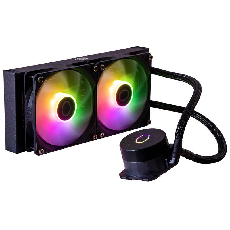 Cooler Master MasterLiquid Lite 240L Core ARGB - Prozessor-Flüssigkeitskühlsystem - Kühlergröße: 240 mm - (für: LGA1150,