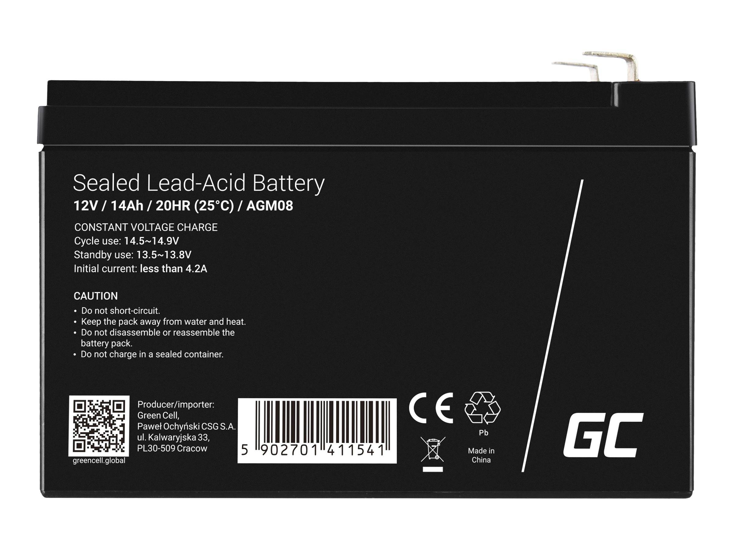 Green Cell USV-Akku - 1 x Batterie - Sealed Lead Acid (SLA)