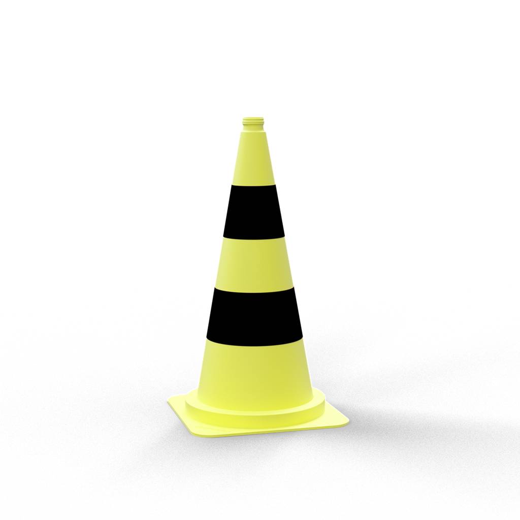 Schake 3L750G Leitkegel gelb gelb / schwarz Höhe: 750 mm