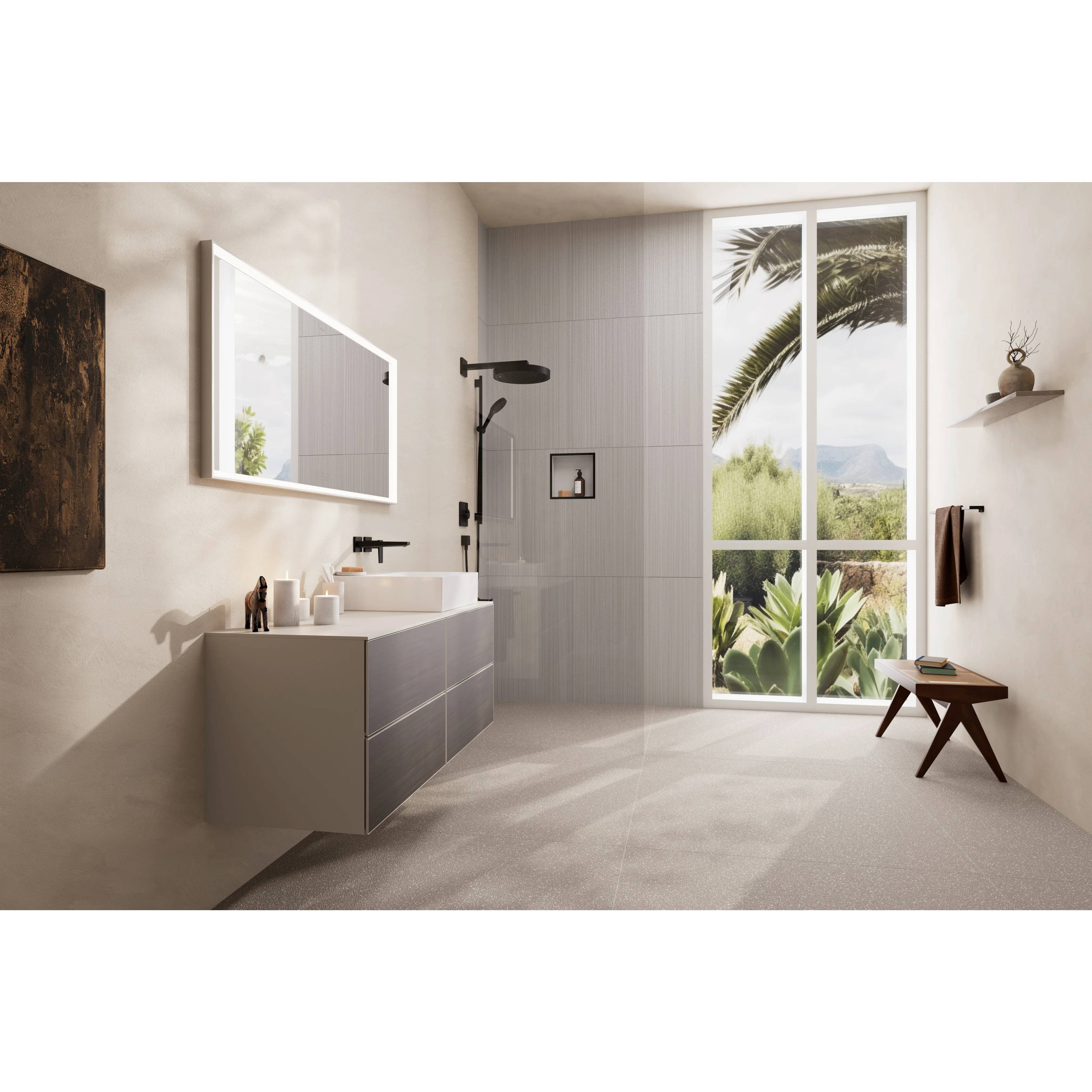 hansgrohe Brauseset, Rainfinity, 3jet, Stange 90cm, Schlauch 160cm, mattschwarz, 1 Stk.