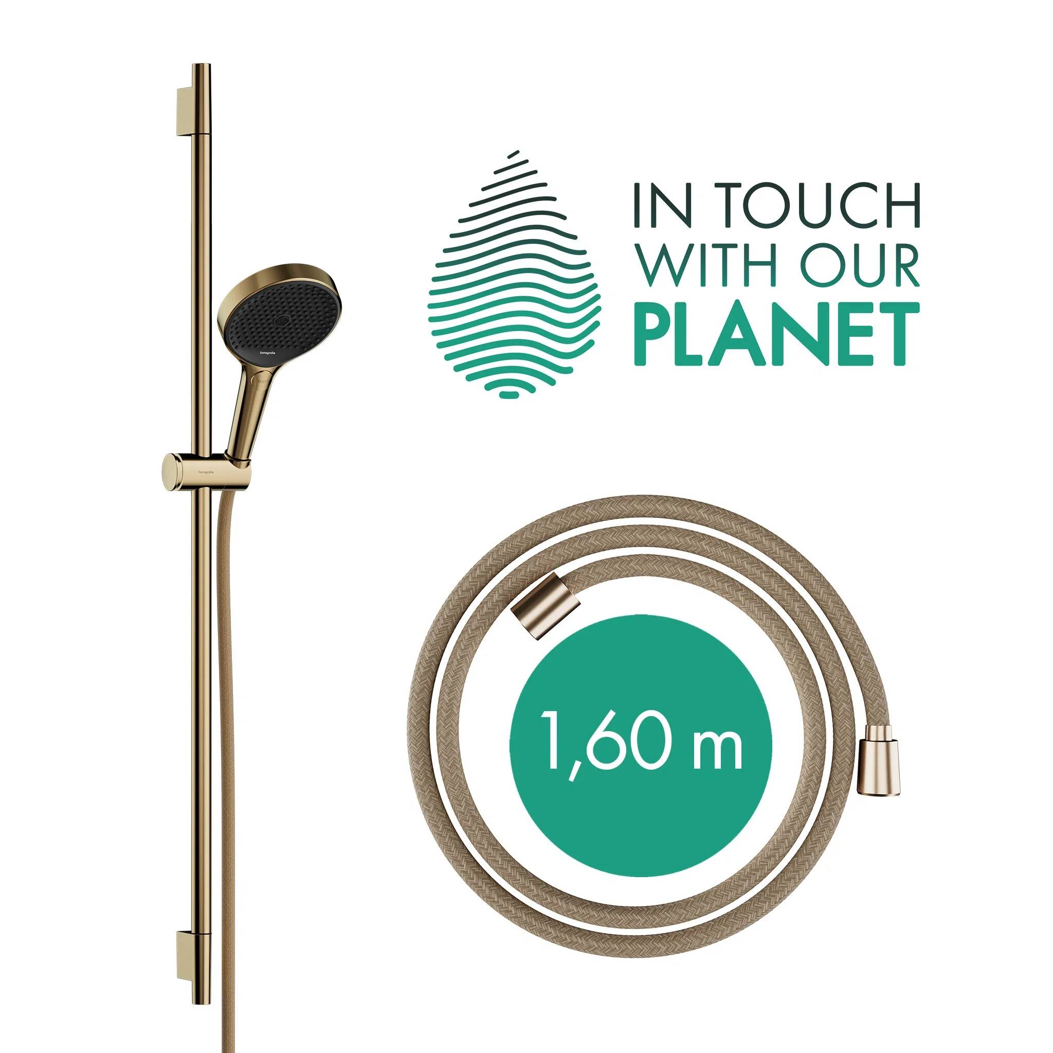 hansgrohe Brauseset, Rainfinity, 3jet, Stange 90cm, Schlauch 160cm, brushed bronze, 1 Stk.