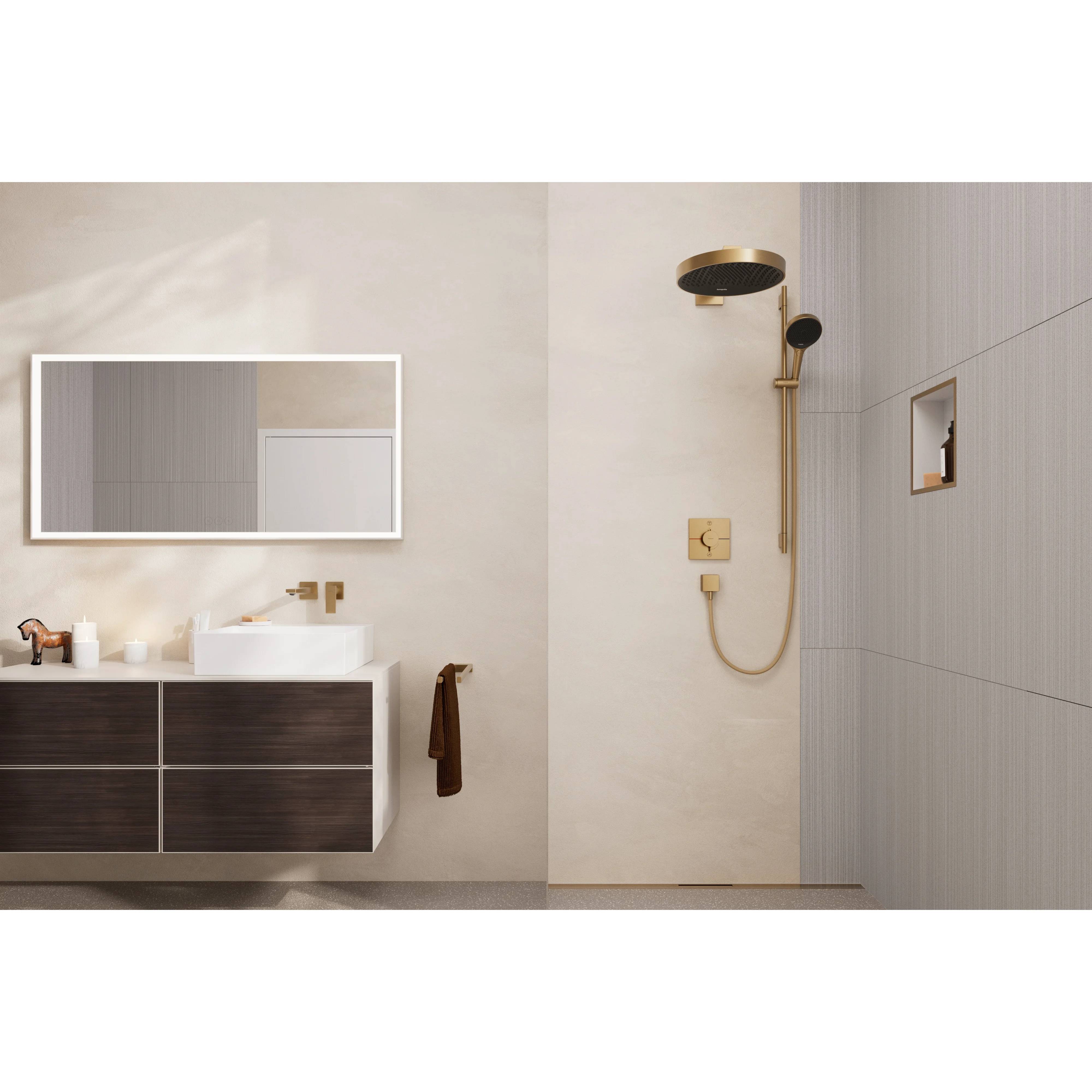 hansgrohe Brauseset, Rainfinity, 3jet, Stange 90cm, Schlauch 160cm, brushed bronze, 1 Stk.