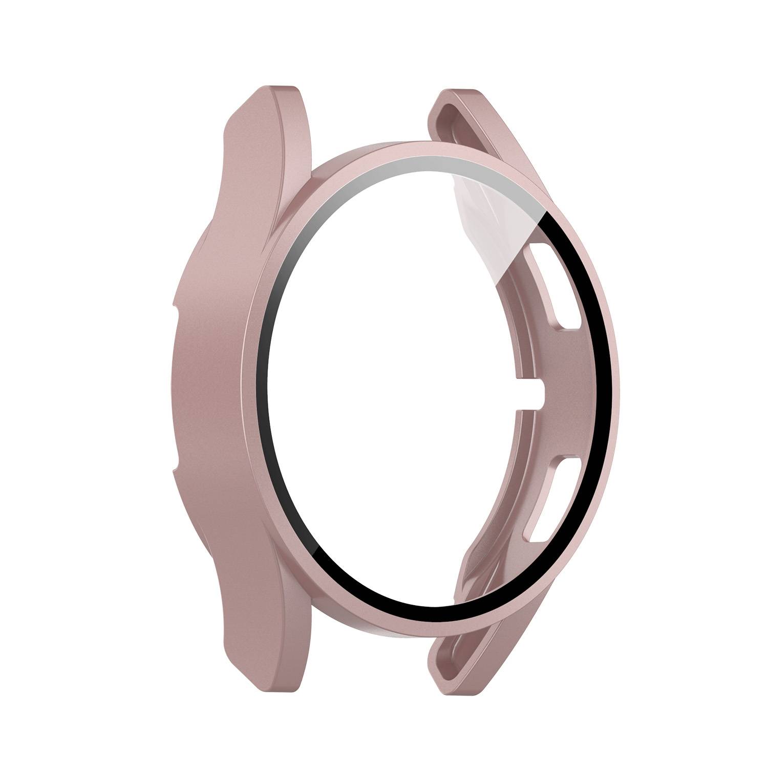 Für Samsung Galaxy Watch FE / 4 40mm Smart Hülle + H9 Hart Glas Pink
