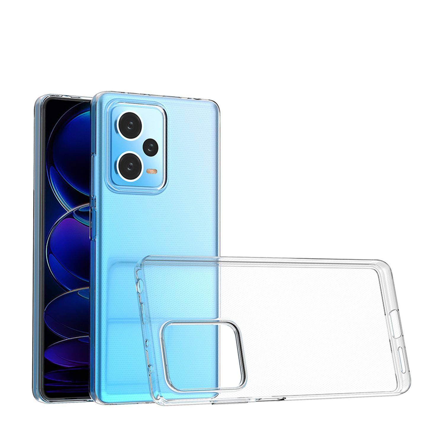 Ultra Clear 0.5mm Hülle kompatibel mit Xiaomi Redmi Note 12s Thin Cover Transparent