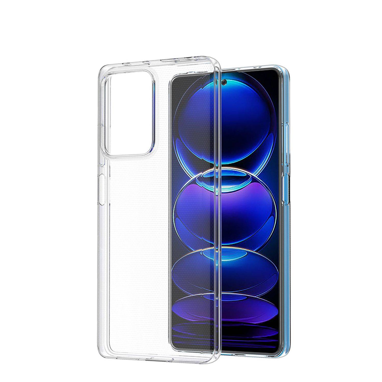 Ultra Clear 0.5mm Hülle kompatibel mit Xiaomi Redmi Note 12s Thin Cover Transparent