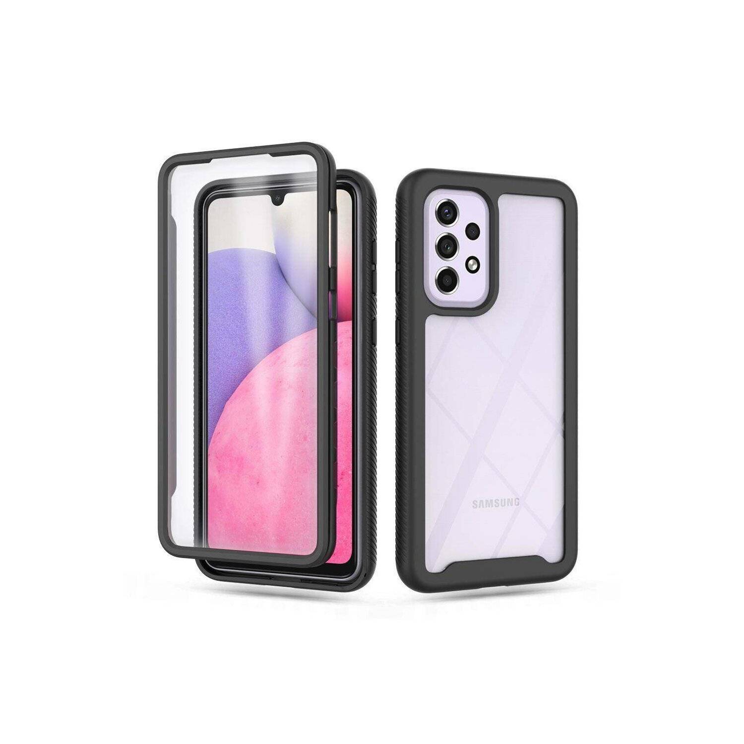 360° Rundum Schutz Case mit Schutzglas kompatibel mit iPhone 14 Plus Pro