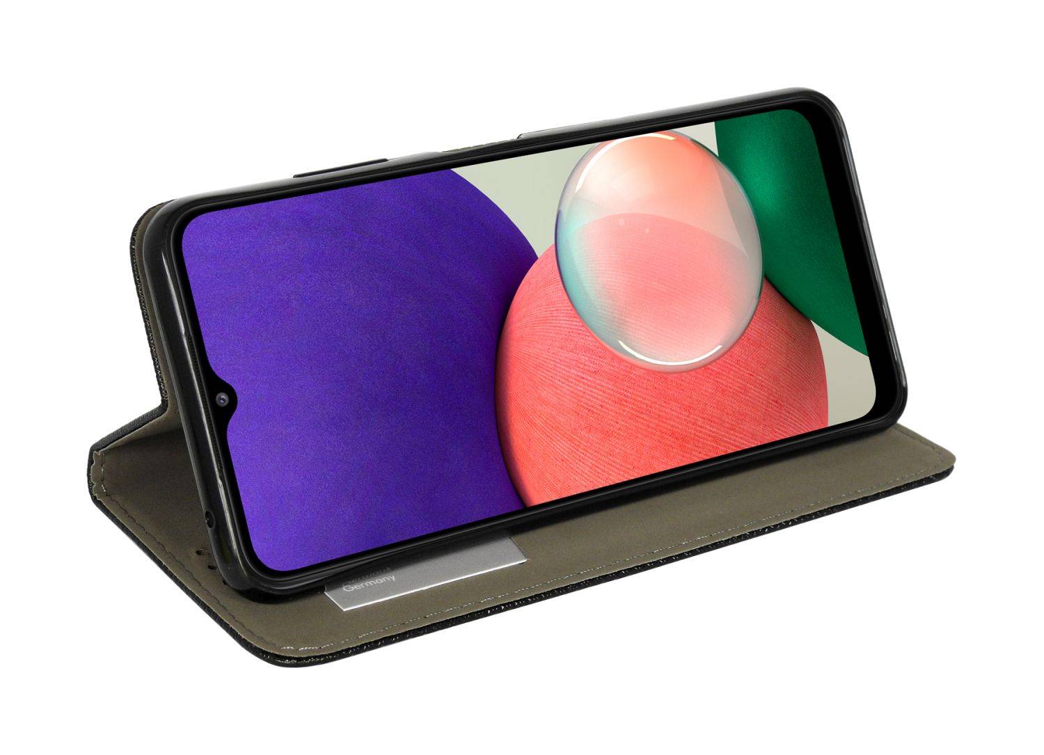 Buch Tasche "Smart" für SAMSUNG GALAXY A23 Handy Hülle Etui mit Standfunktion, Kartenfach Schwarz