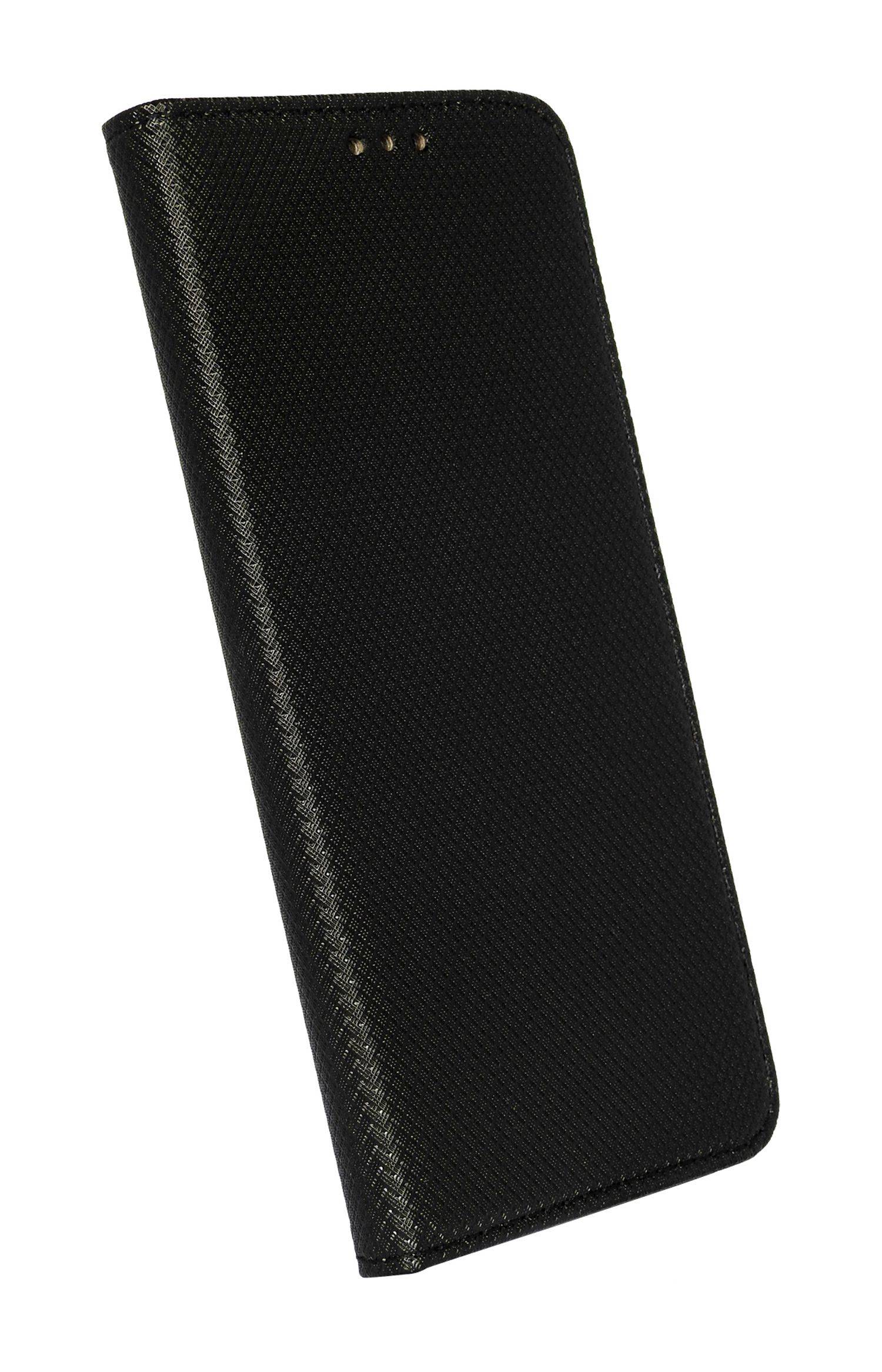 Buch Tasche "Smart" für SAMSUNG GALAXY A23 Handy Hülle Etui mit Standfunktion, Kartenfach Schwarz