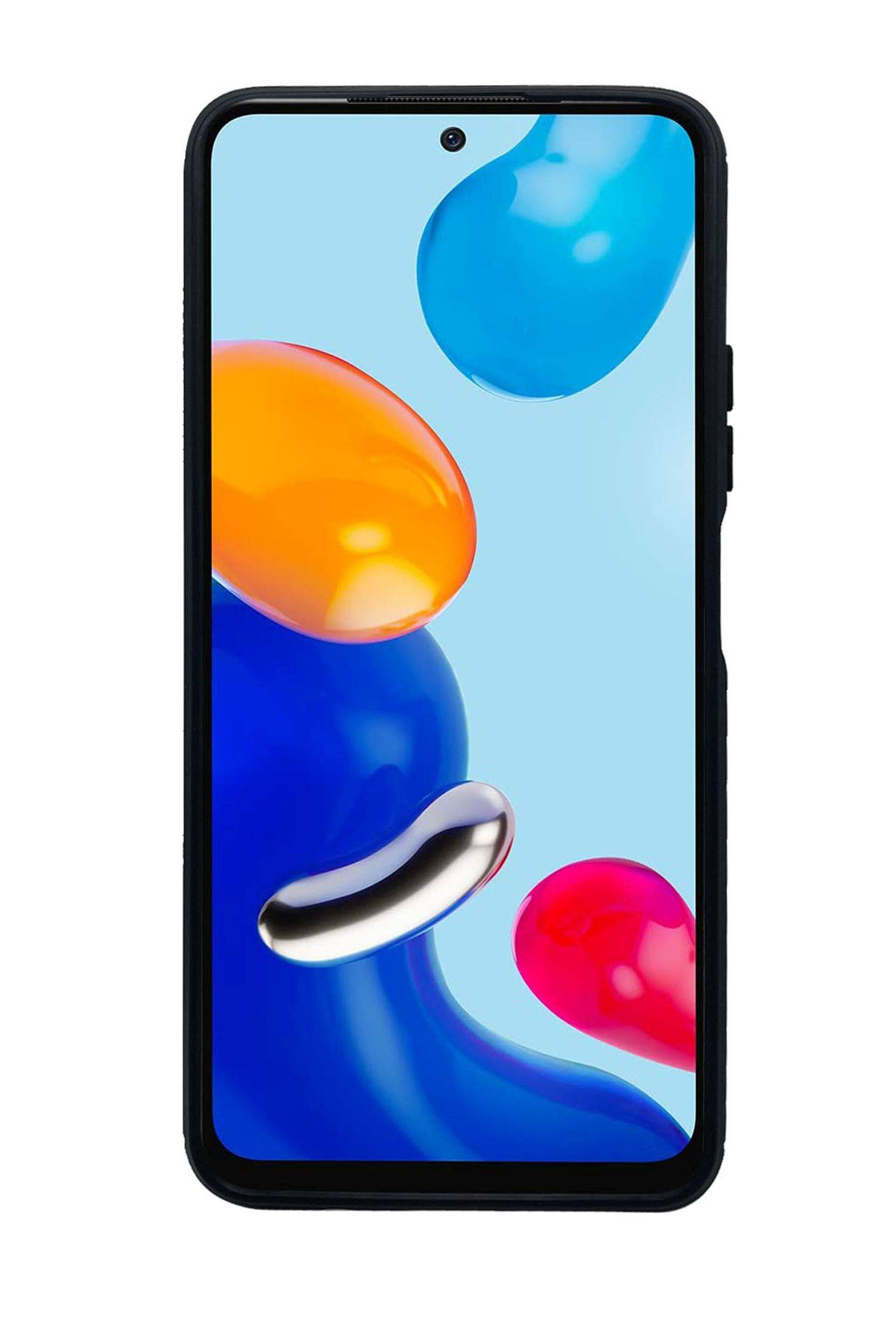 Silikon Hülle Carbon kompatibel mit XIAOMI REDMI NOTE 11s Case TPU Soft Handyhülle Cover Schutzhülle Schwarz