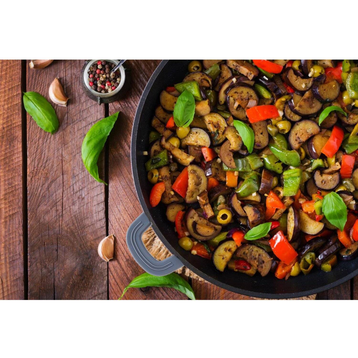 Kochtopf Alu Guss Glasdeckel Ø32cm Induktion Marmorbeschichtung Suppentopf Pfanne Rot