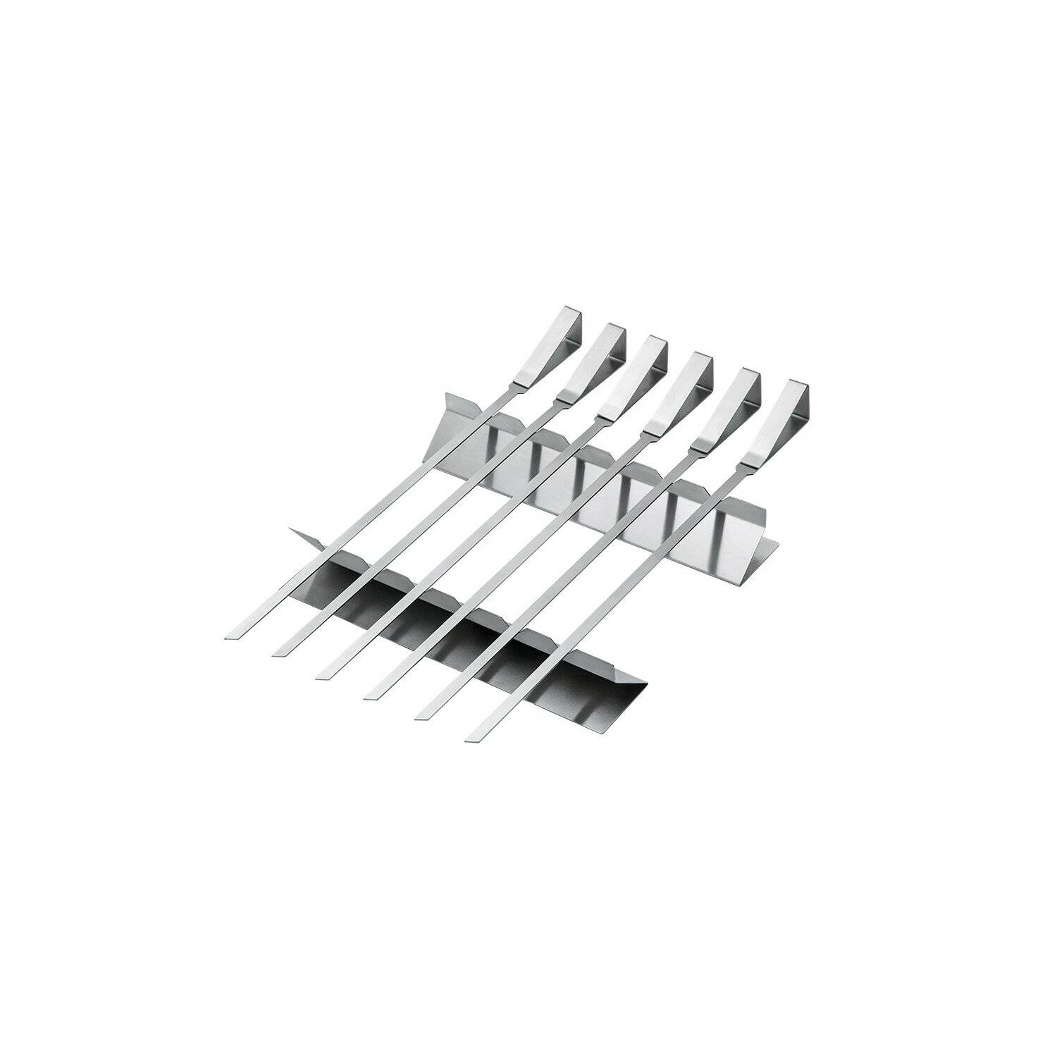 Michelino 8-tlg. Schaschlikspieße Set Grillspieße Edelstahl Spießlänge: 39cm