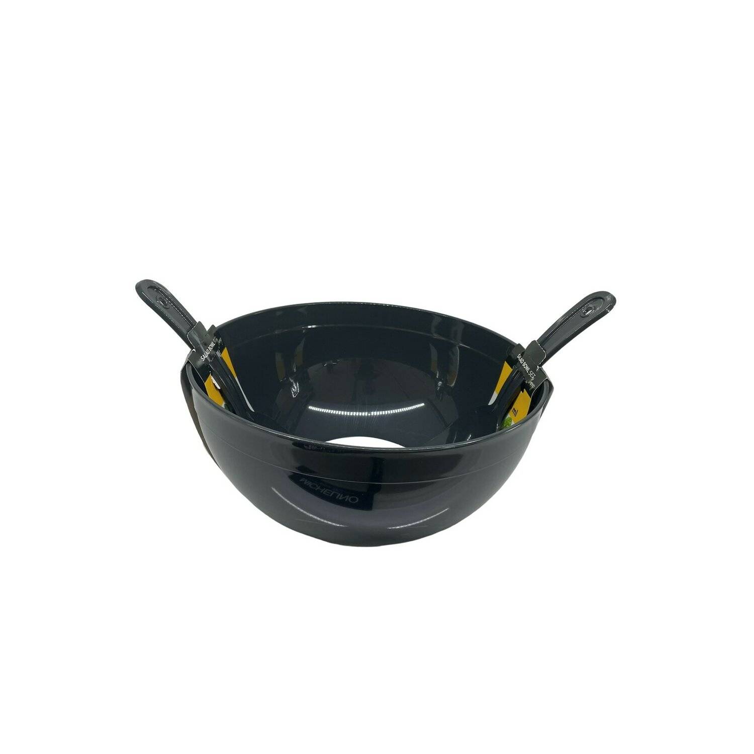 3-tlg. Salatschüssel-Set 5500ML Henry mit Salatbesteck Schüssel Salatschale Grau