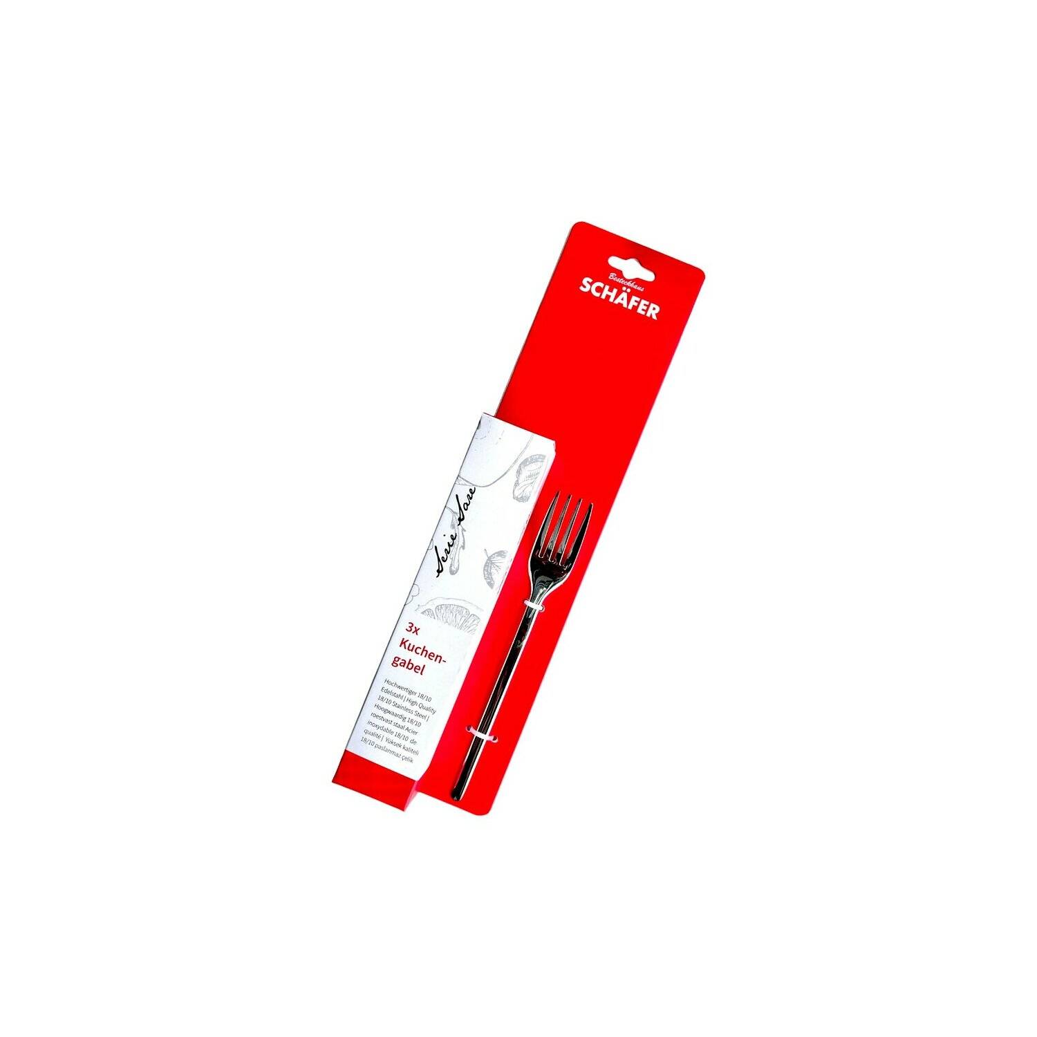 3x Besteck nach Wahl Menübesteck Serie Sare Edelstahl 18/10 Hochglanzpoliert Kuchengabel