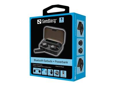 SANDBERG Bluetooth Earbuds + Powerbank Eingabe / Ausgabe Kopfhörer & Headsets