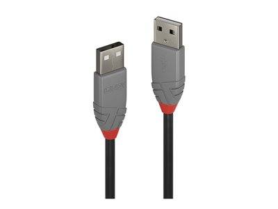 LINDY USB 2.0 Kabel Typ A/A Anthra Line M/M 5m Multimedia-Technik USB-Kabel
