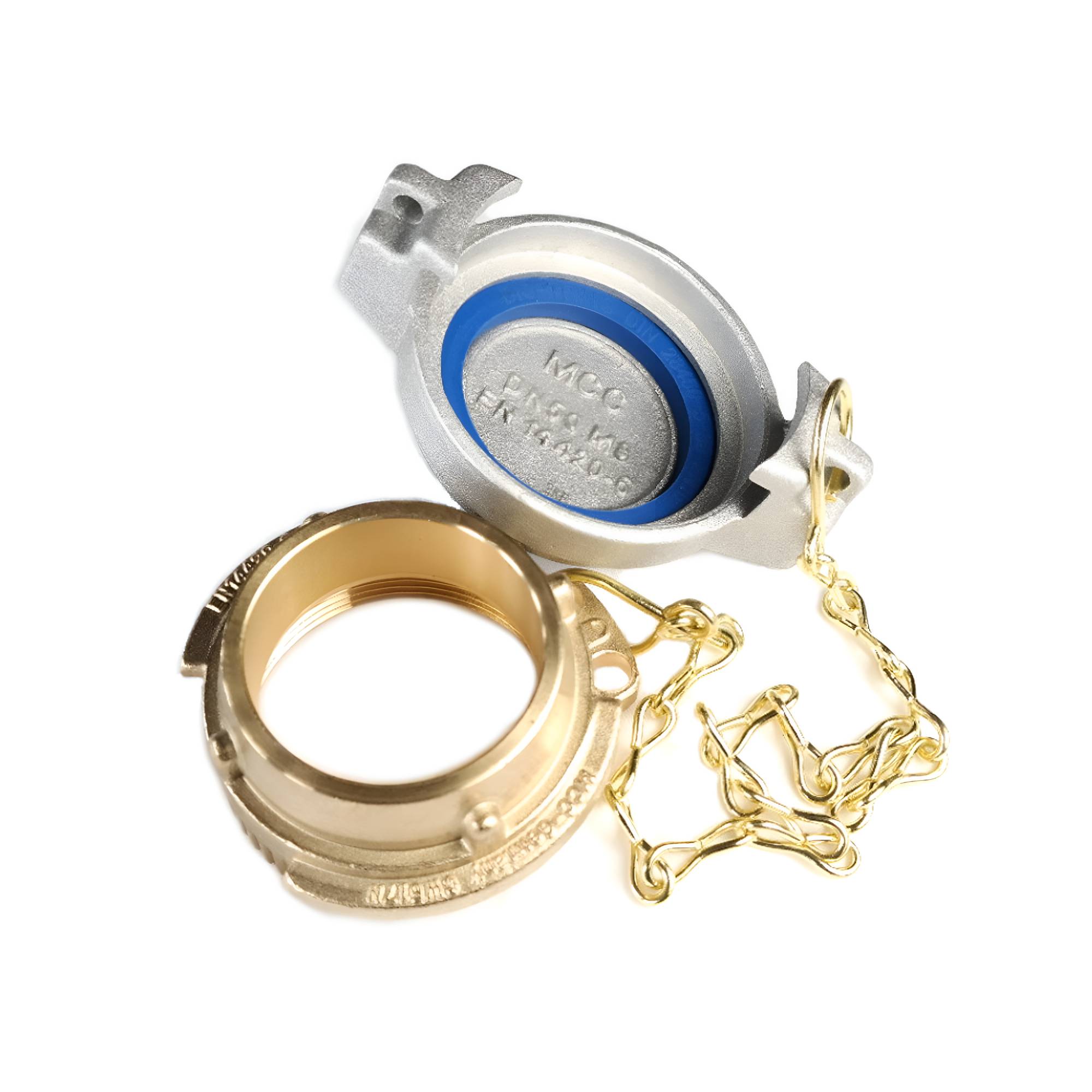 Füllverschluss 2" mit Alu Kappe und Kette für Heizöl