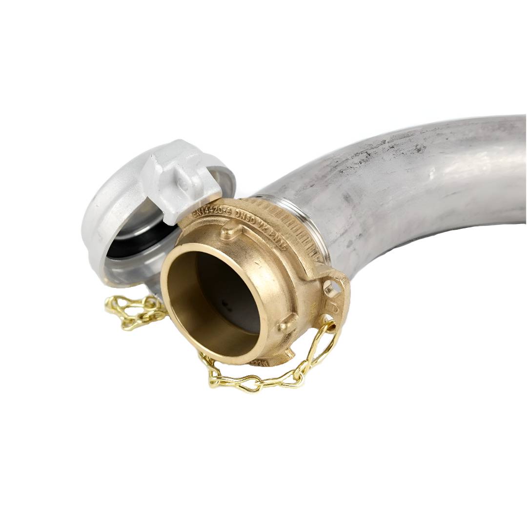 Füllstutzen 2" AG mit VK-50 TW-Kupplung 90° für Öltank