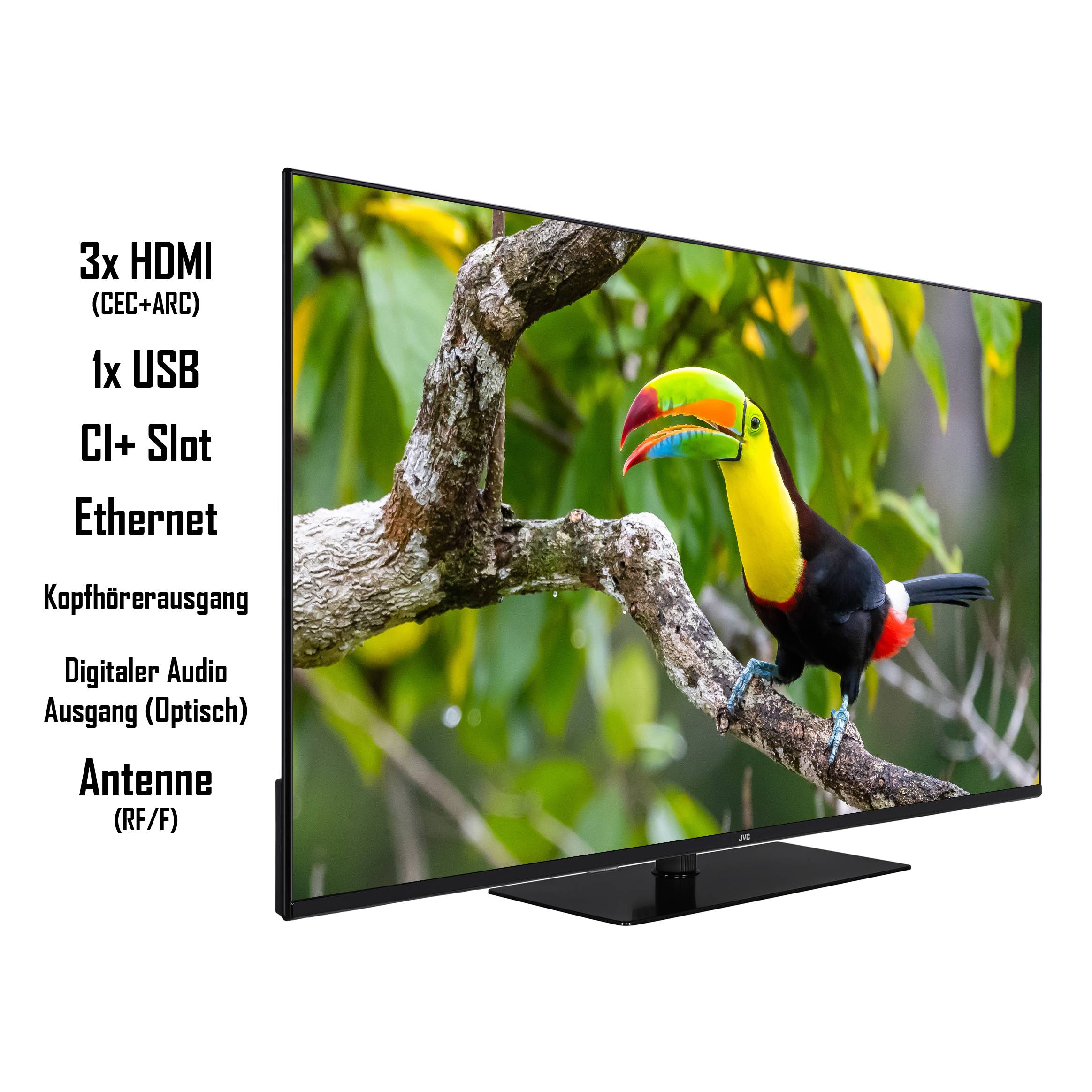 JVC LT-50VU6355 50 Zoll Fernseher / Smart TV (4K Ultra HD, HDR Dolby Vision, Triple-Tuner, Dolby Atmos)