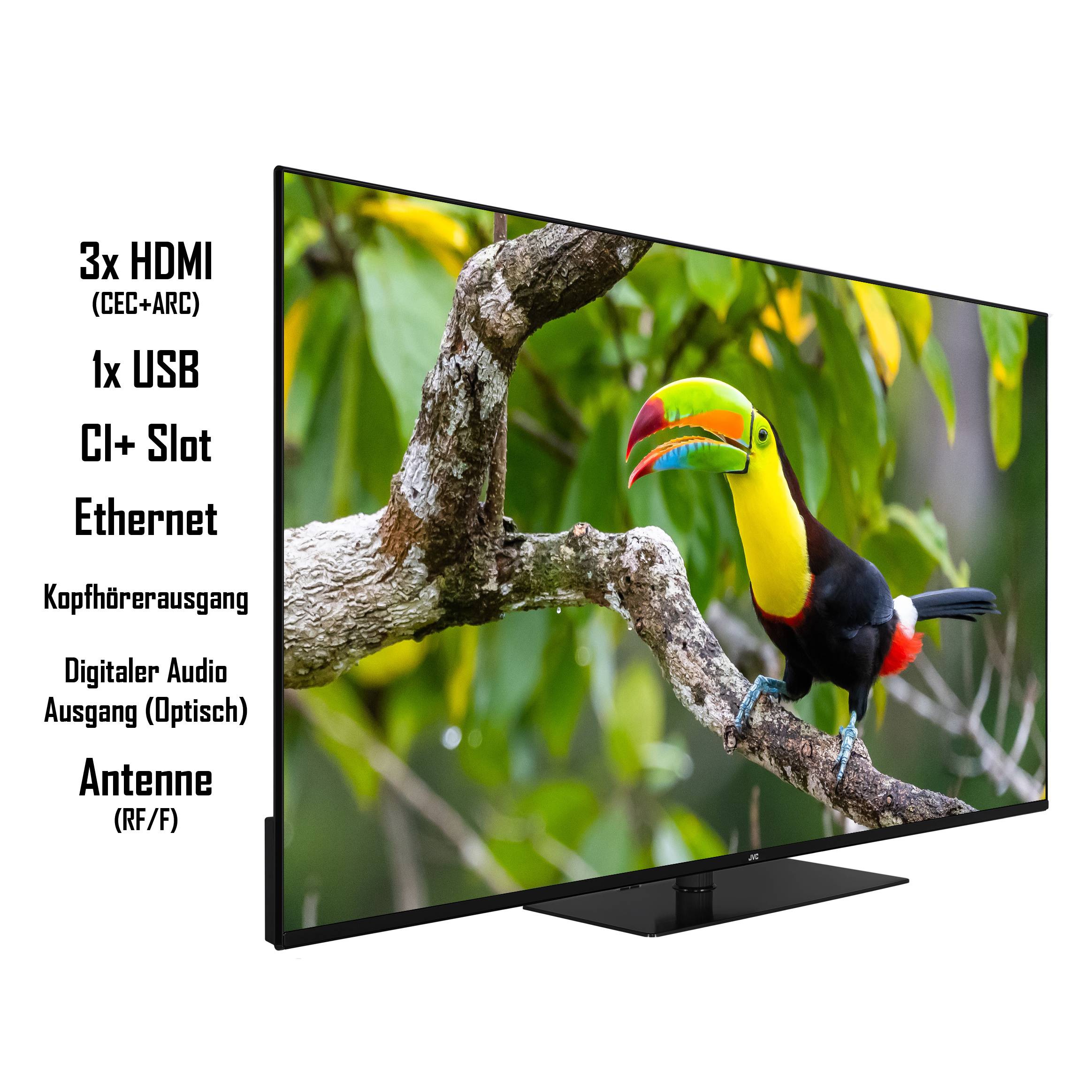 JVC LT-55VU6355 55 Zoll Fernseher / Smart TV (4K Ultra HD, HDR Dolby Vision, Triple-Tuner, Dolby Atmos)