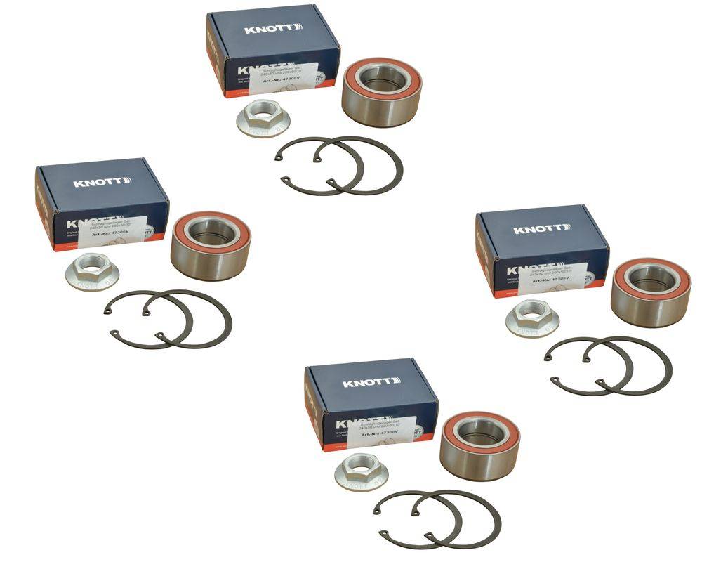 Radlager - Set für zwei Achsen - Knott 47306V - Lager Ø72 / Ø39x 37mm