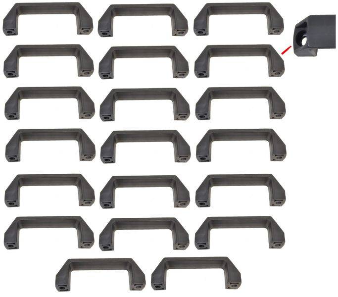 Handgriff / Rangiergriff - 20 Stück - Kunststoff schwarz