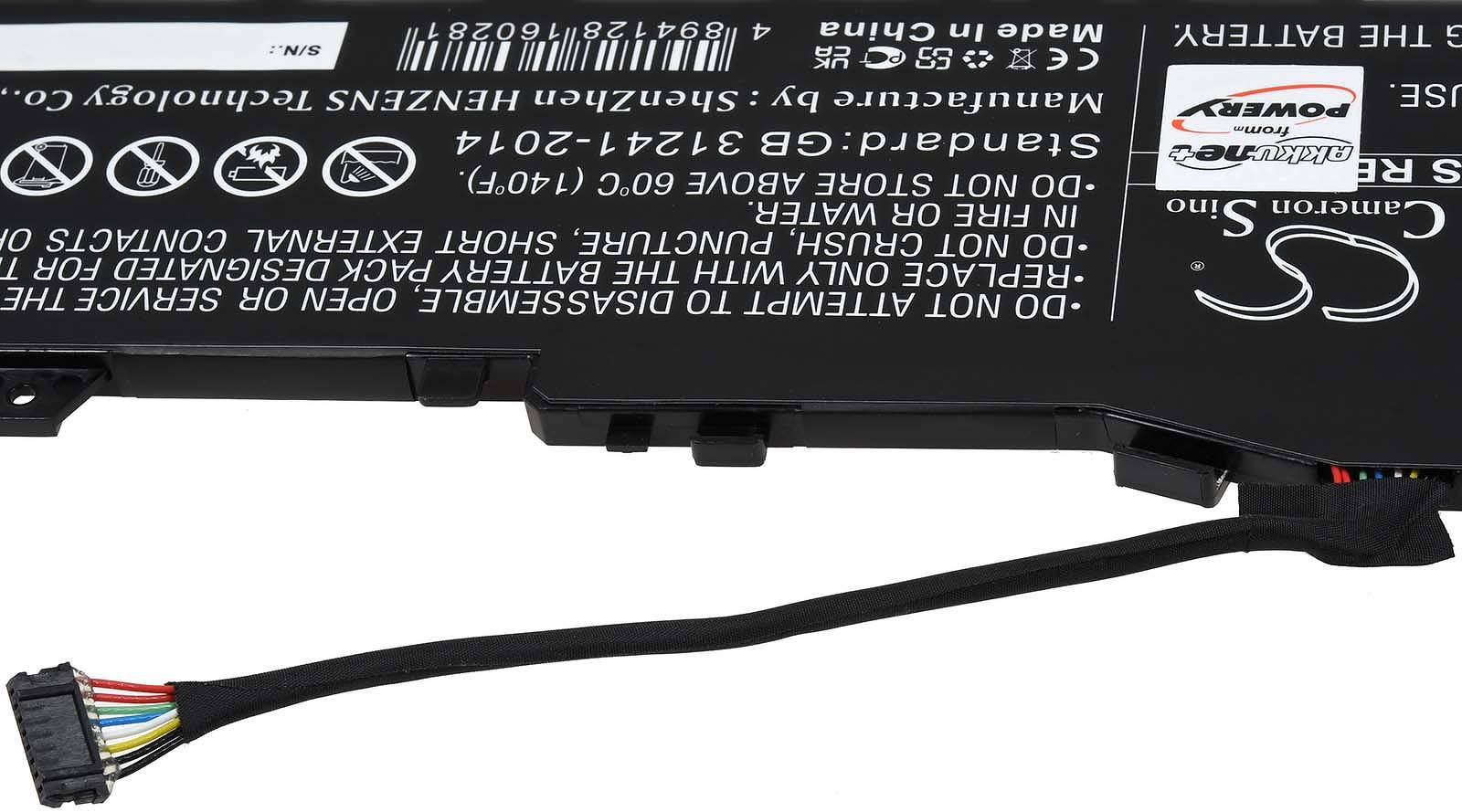 Powery Akku für Laptop Lenovo IdeaPad 5 14ITL05 82FE00XPPB, 11,55V, Li-Ion