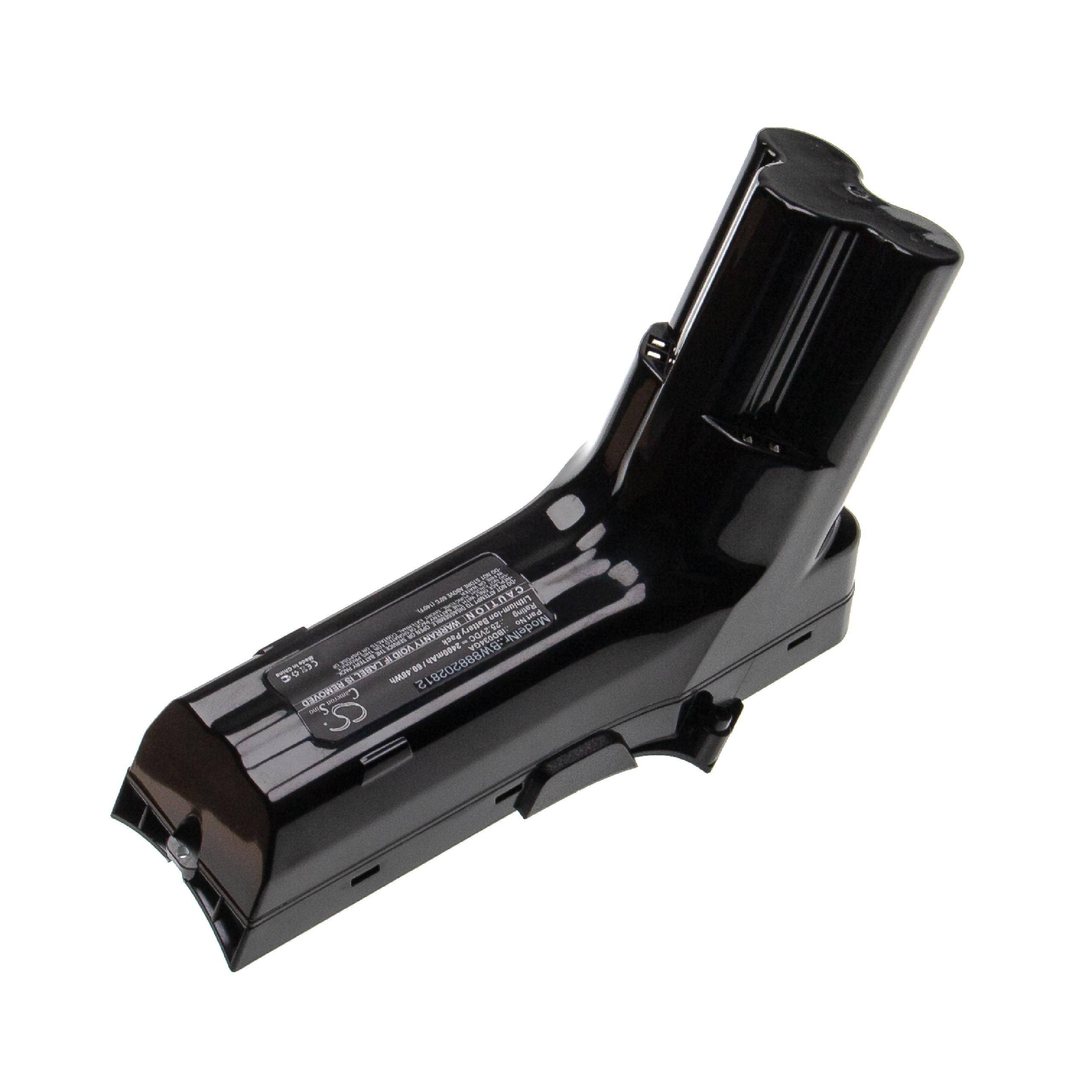 vhbw Akku kompatibel mit Philips FC6823/01, FC6822, FC6823, FC6822/01, FC6823/31, FC6823/81 Staubsauger Schwarz (2400mAh, 25,2V, Li-Ion)