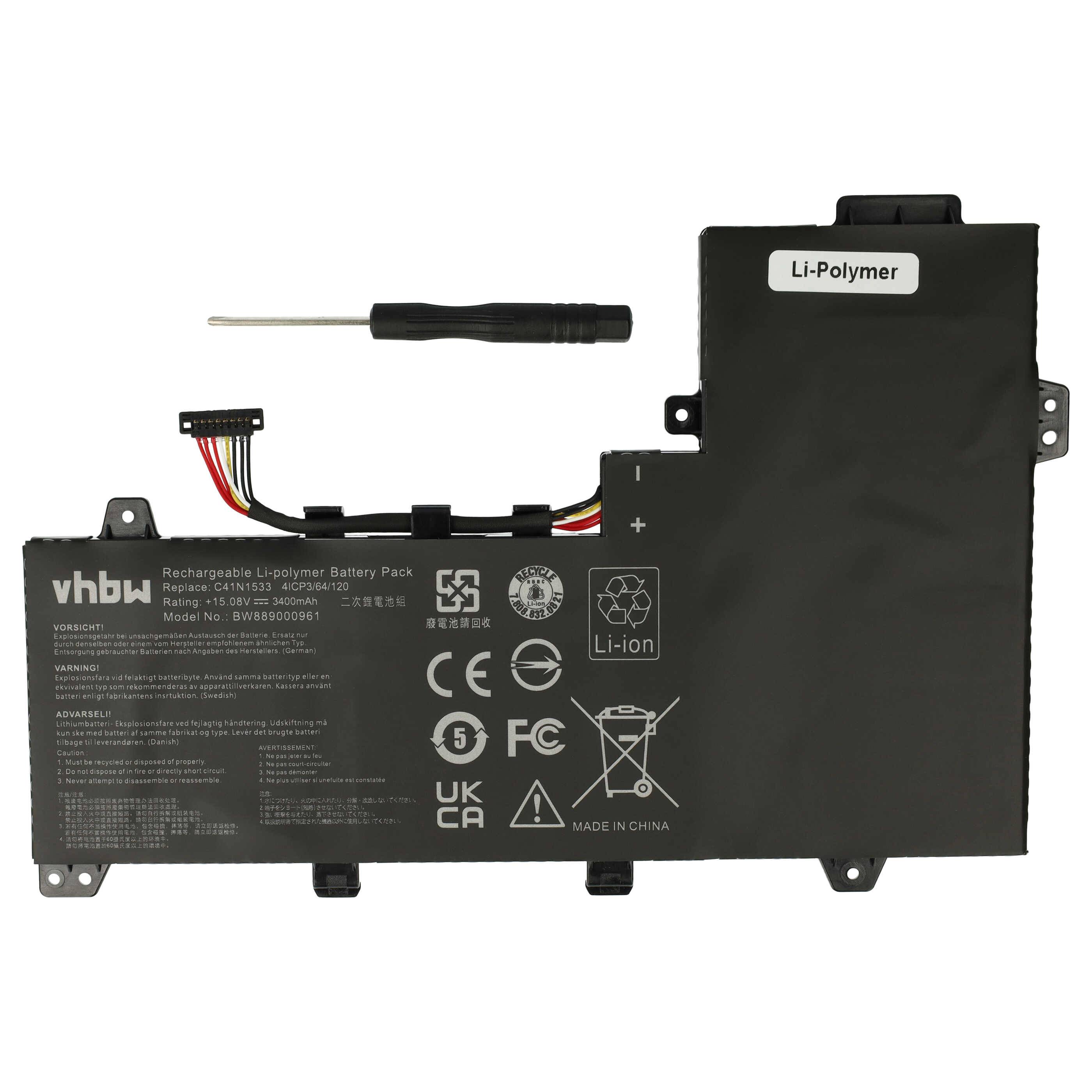 Rechteckige schwarze Lithium-Polymer-Batterie mit 