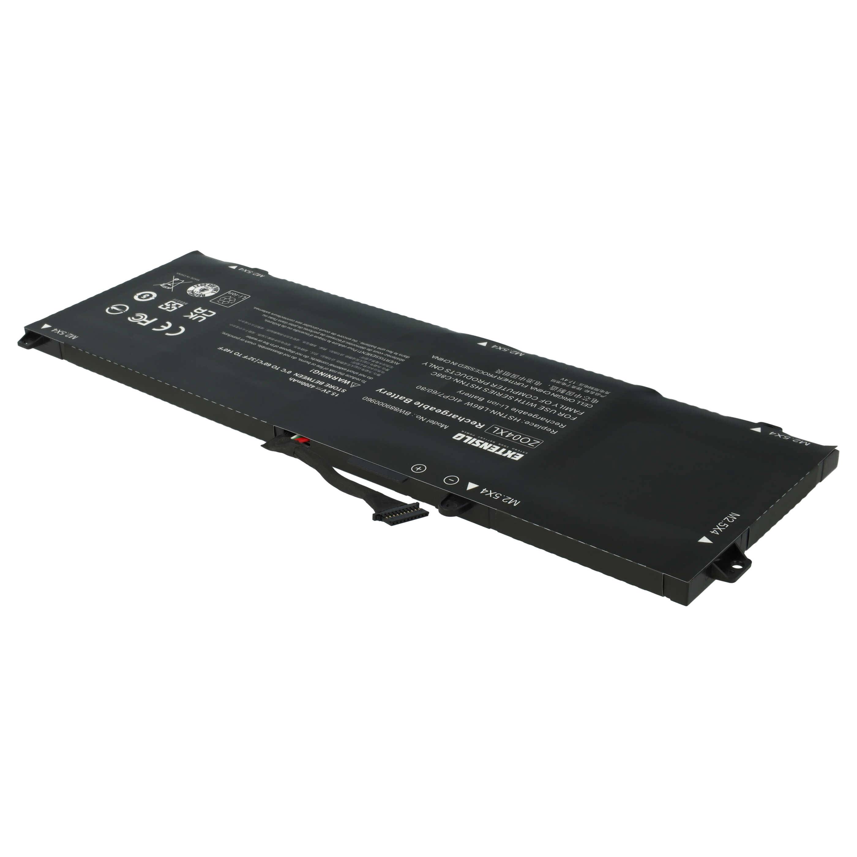 EXTENSILO Akku kompatibel mit HP ZBook Studio G3 (V8N23PA), Studio G3 (W0V05UP) Notebook (4200 mAh, 15,2 V, Li-Ion)
