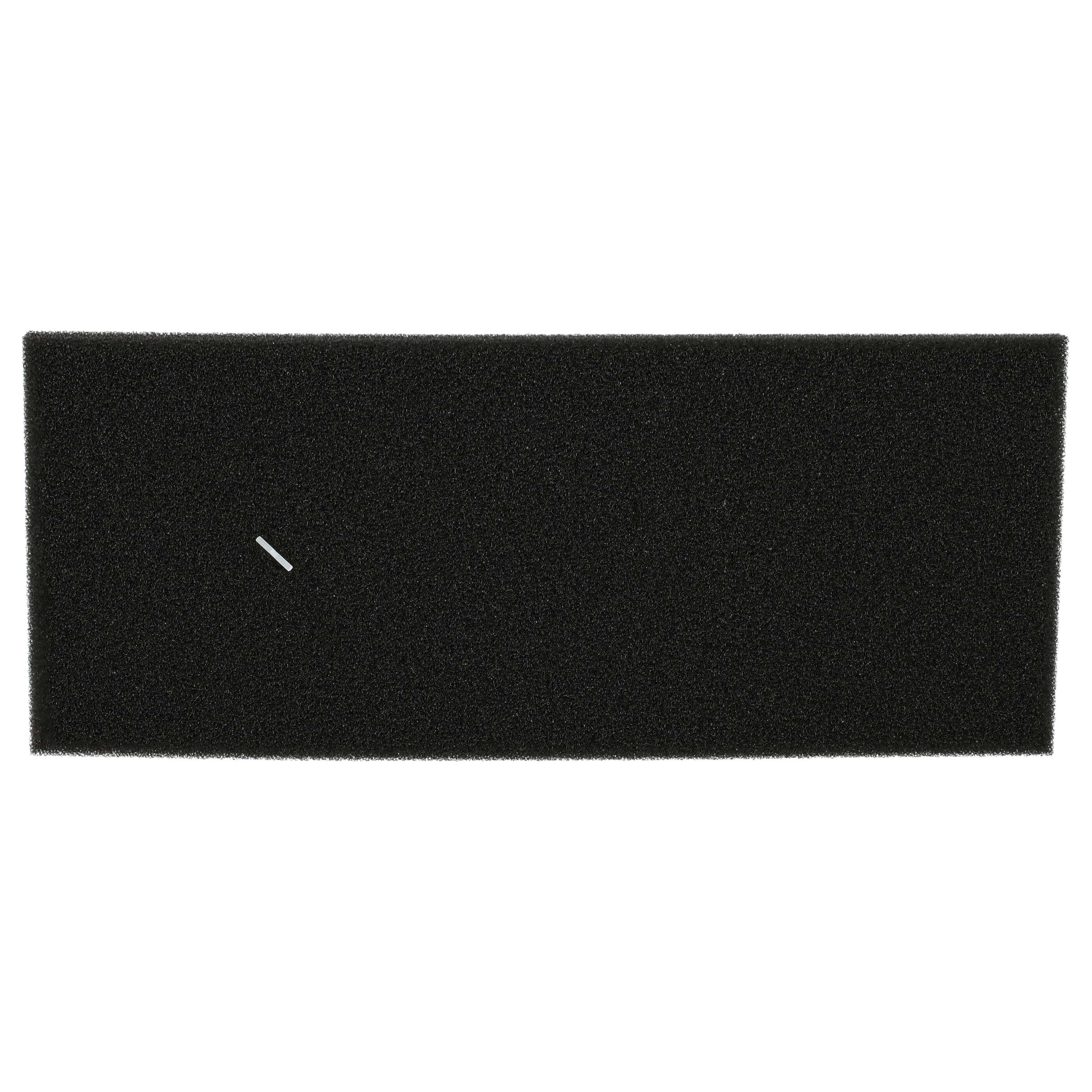 vhbw 2x Staubsaugerfilter kompatibel mit Bosch GL 40 BAGLESS PRO PARQUET HEPA 2200W BSGL42283 Staubsauger - Schaumstofffilter Schwarz