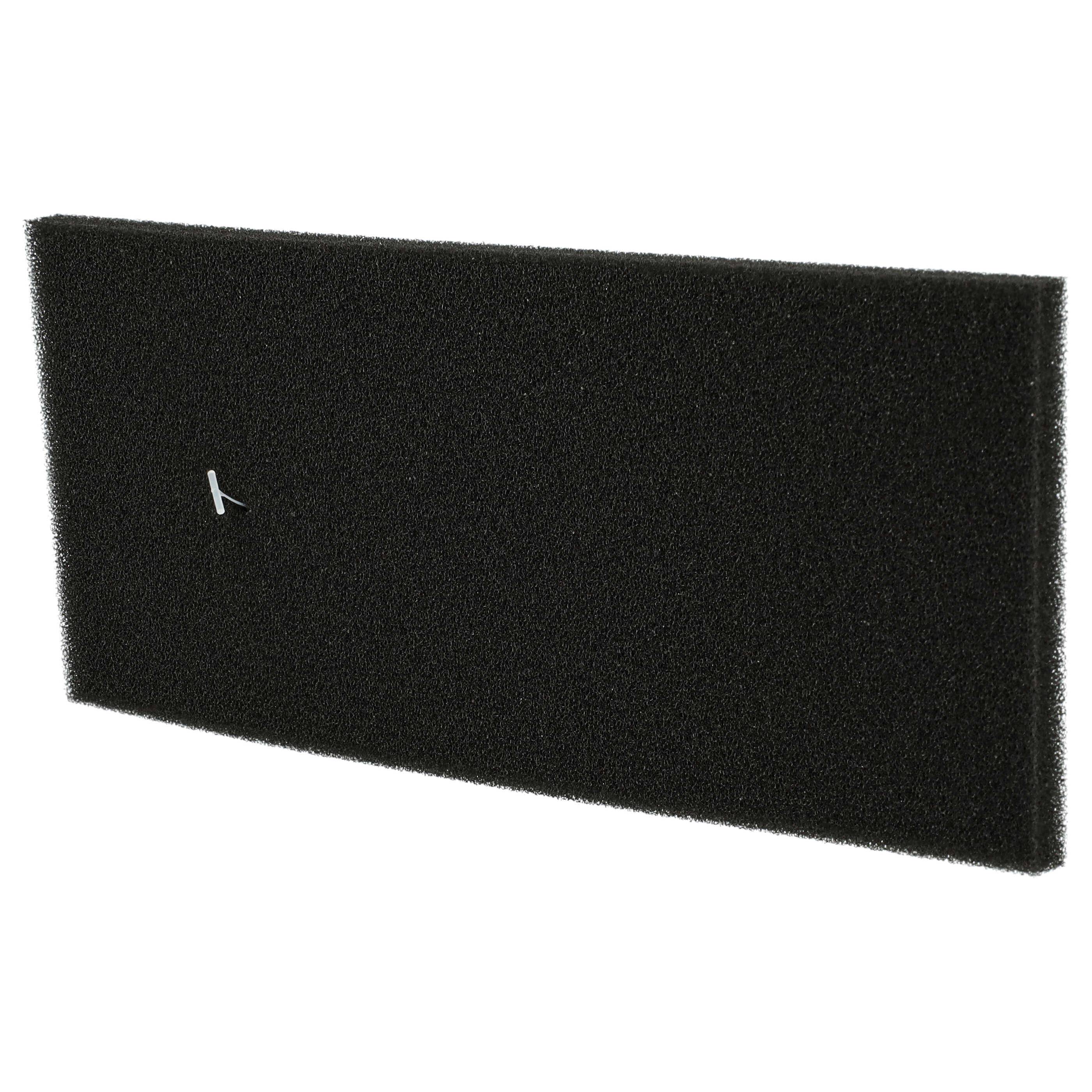 vhbw 2x Staubsaugerfilter kompatibel mit Bosch GL 40 BAGLESS PRO PARQUET HEPA 2200W BSGL42283 Staubsauger - Schaumstofffilter Schwarz