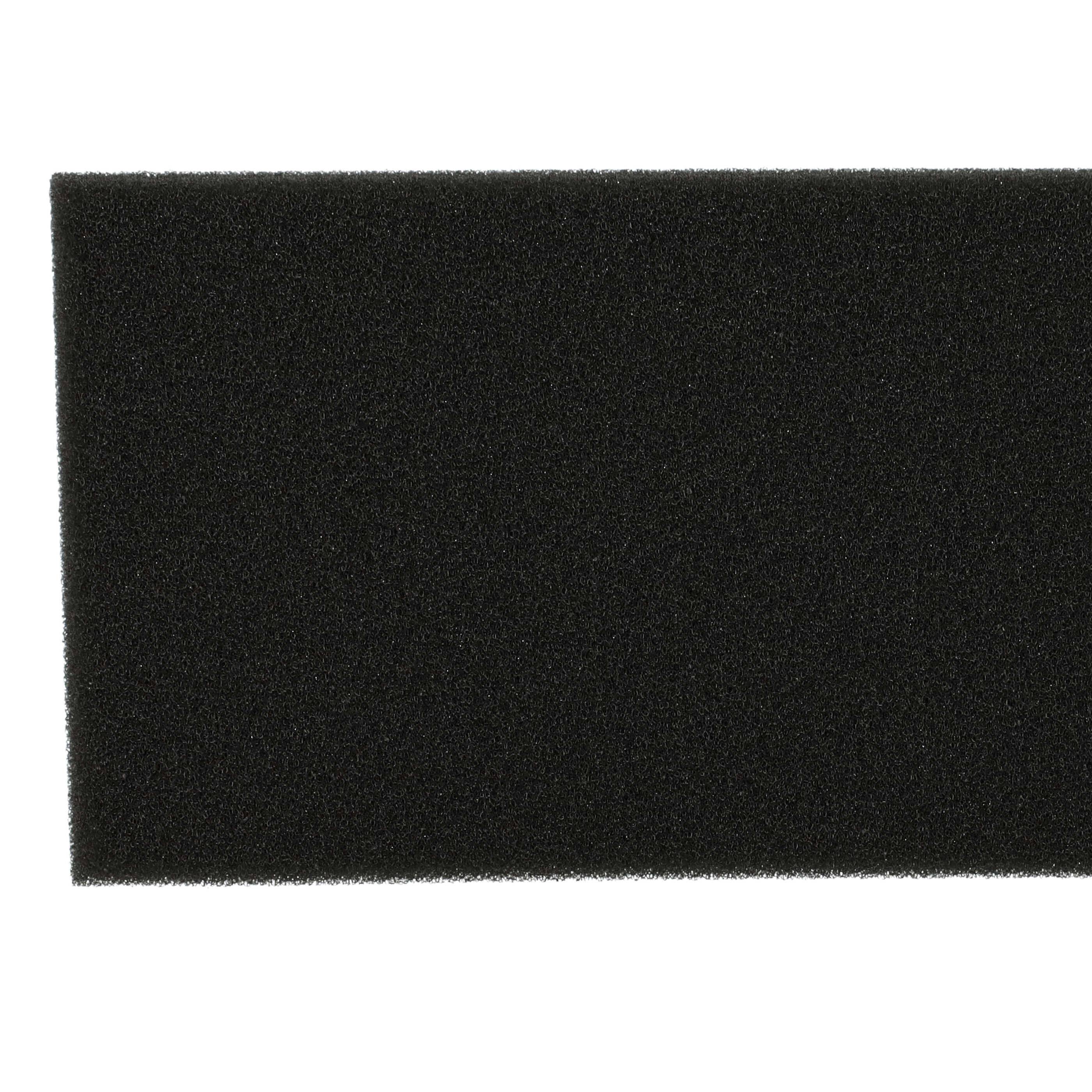 vhbw 2x Staubsaugerfilter kompatibel mit Bosch GL 40 BAGLESS PRO PARQUET HEPA 2200W BSGL42283 Staubsauger - Schaumstofffilter Schwarz