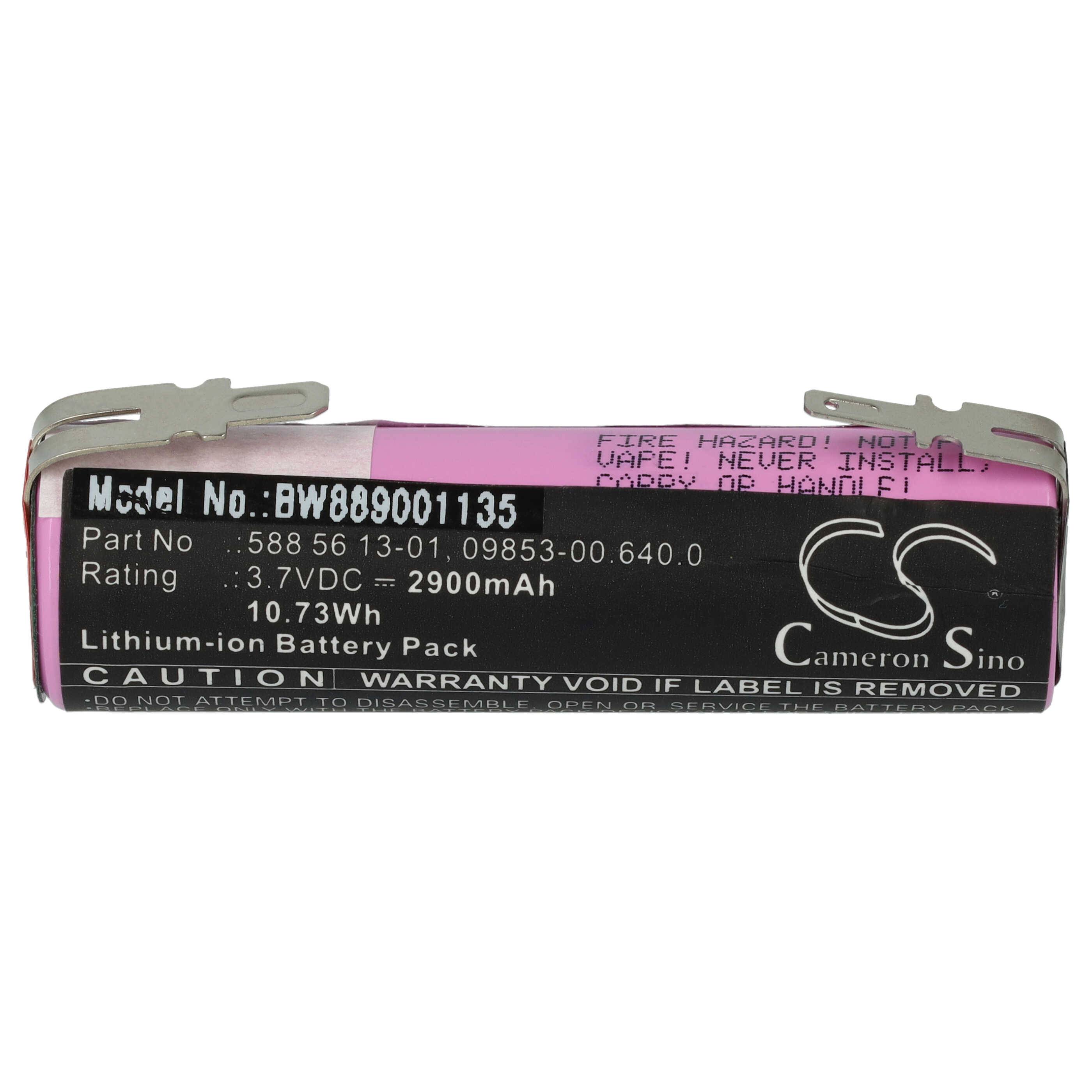 vhbw Akku kompatibel mit Gardena AccuCut, ClassicCut Li, 9859-20 Grasschere, Strauchschere (2900mAh 3,7V Li-Ion)