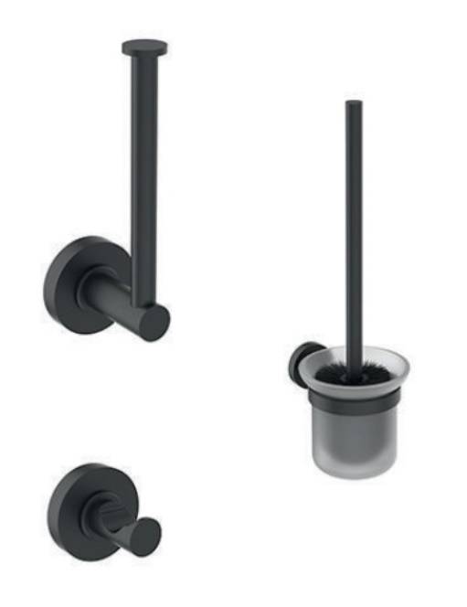 IDEAL STANDARD A9246XG IDS Accessoires-Paket IOM 1 A9119, A9132, A9115 Silk Bla