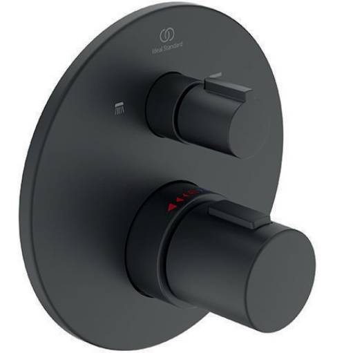 IDEAL STANDARD A5814XG IDS Badethermostat CERATHERM T100 UP-Bausatz 2 Silk Blac