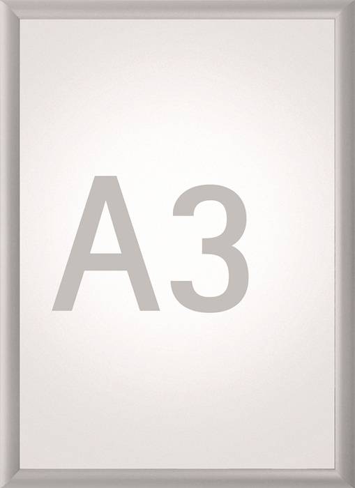 MAUL 6604308 Klapprahmen Plakatmaß DIN A3 aluminium eloxiert