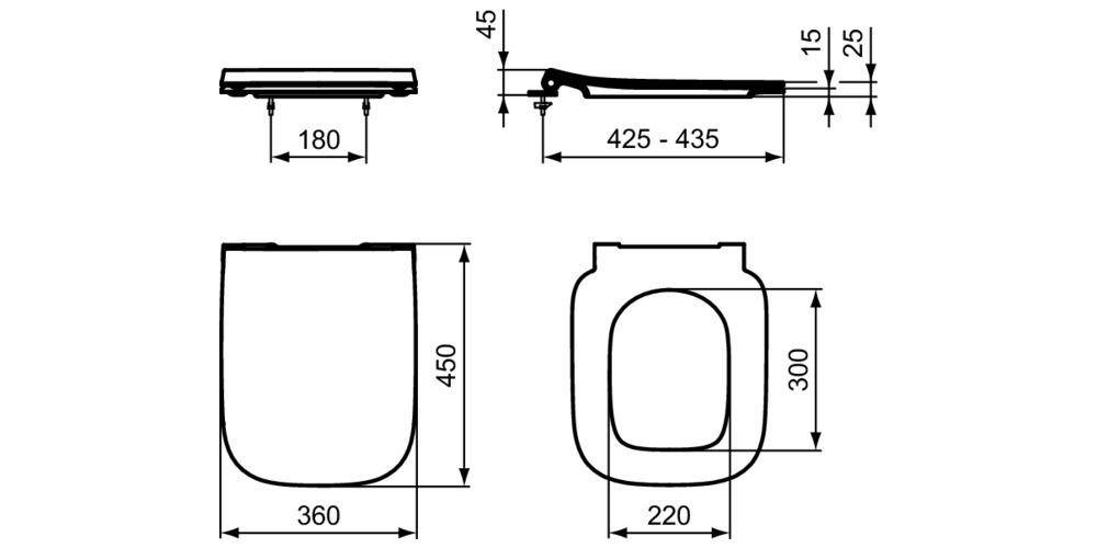 Ideal Standard WC-Sitz i.life B Sandwich Softclosing weiß weiß
