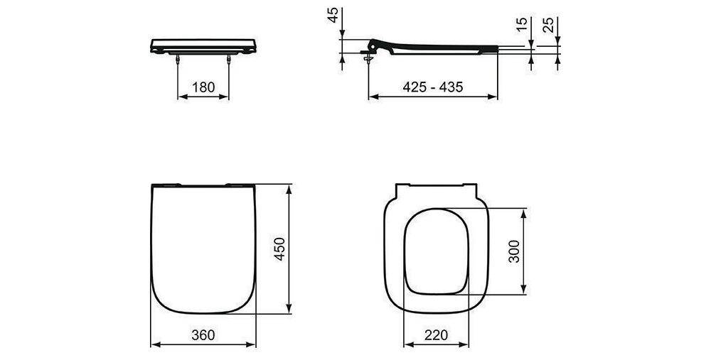 Ideal Standard WC-Sitz i.life B Sandwich Softclosing weiß weiß