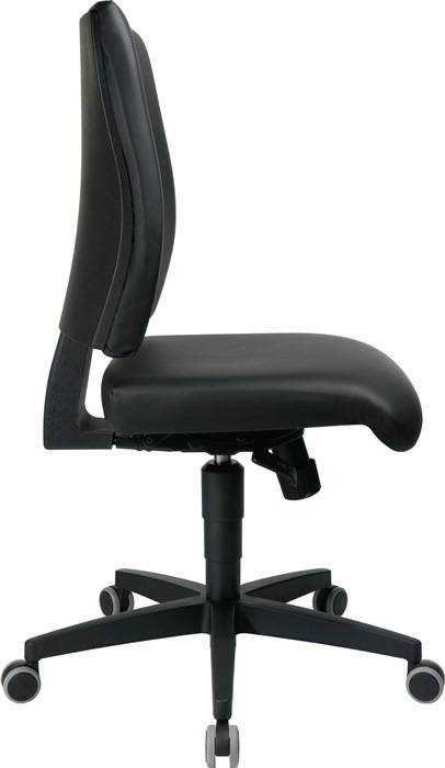 Arbeitsdrehstuhl Lightstar 10 Rl.Kunstlederbezug schwarz 410-530mm