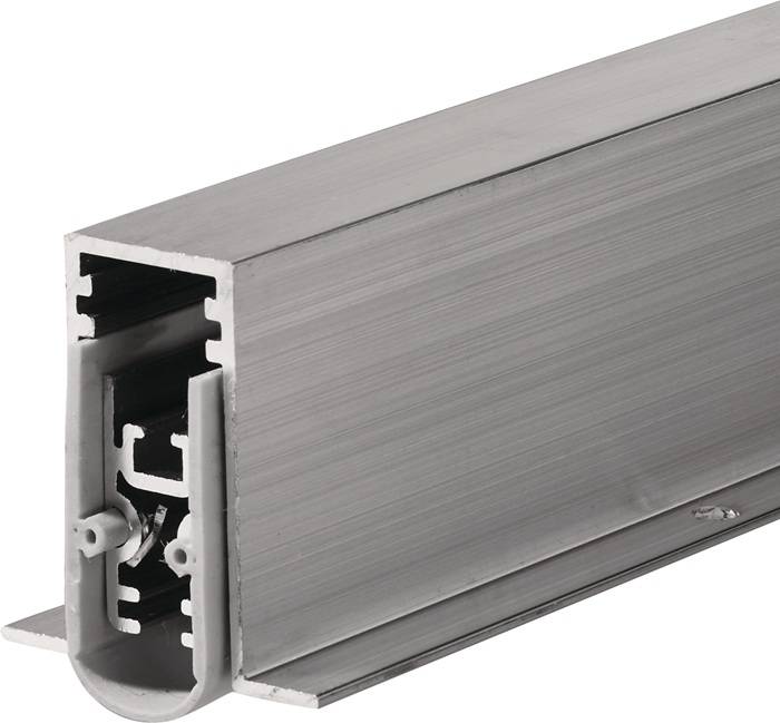 Türdichtung EllenMatic Soundproof Omega 1 stg.L.958mm B.15mm Alu.blk silber