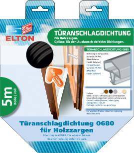 Türanschlagdg.0680 L.5m z.Einfräsen PVC blk weiß ELLEN
