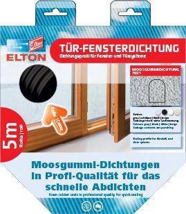 Türanschlagdg.7011 L.5m z.Einstecken EPDM blk grau ELLEN