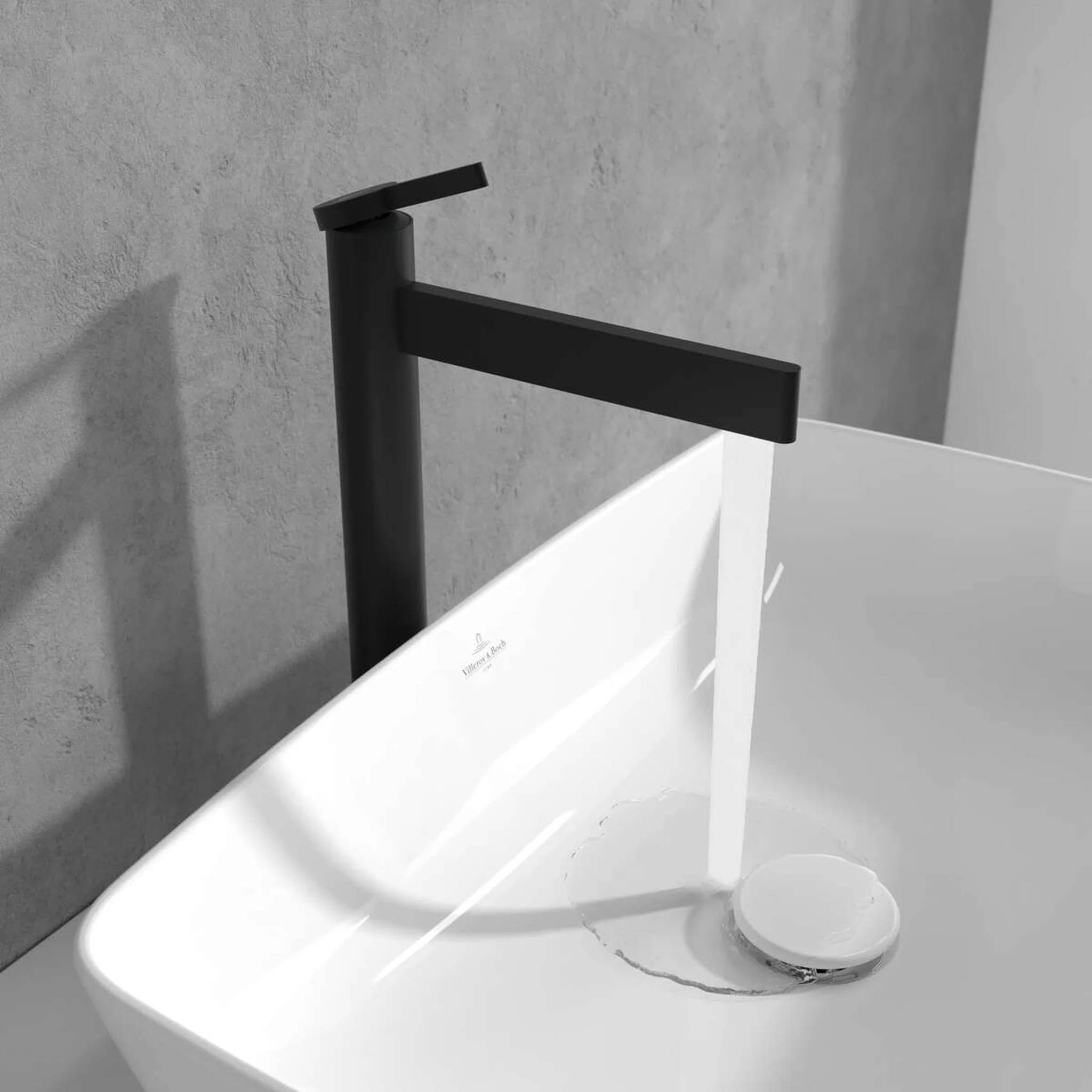 Villeroy & Boch Waschtischarmatur erhöht Dawn 38x311x223mm ohne Ablaufgarnitur Matt Black, 1 Stk.