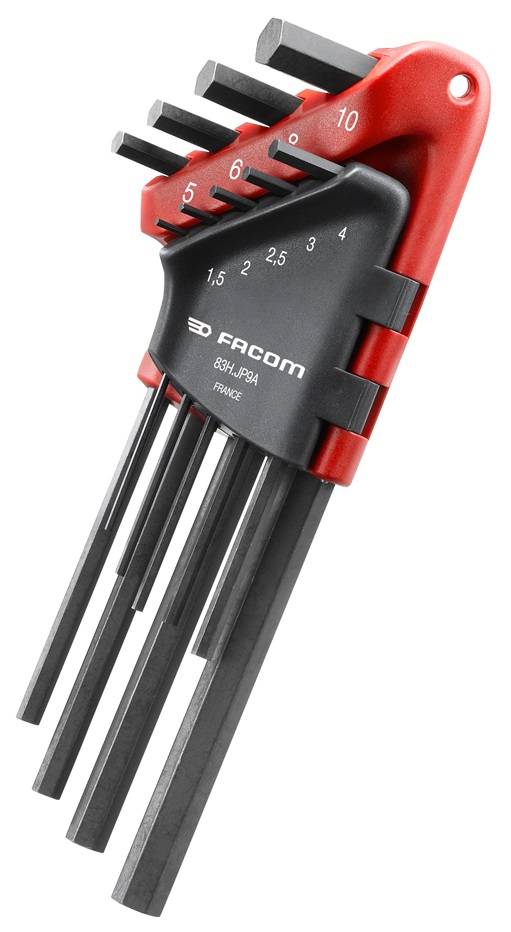 Facom 83SH.JP7 Stiftschluessel lang Kugelkopf, 7-tlg