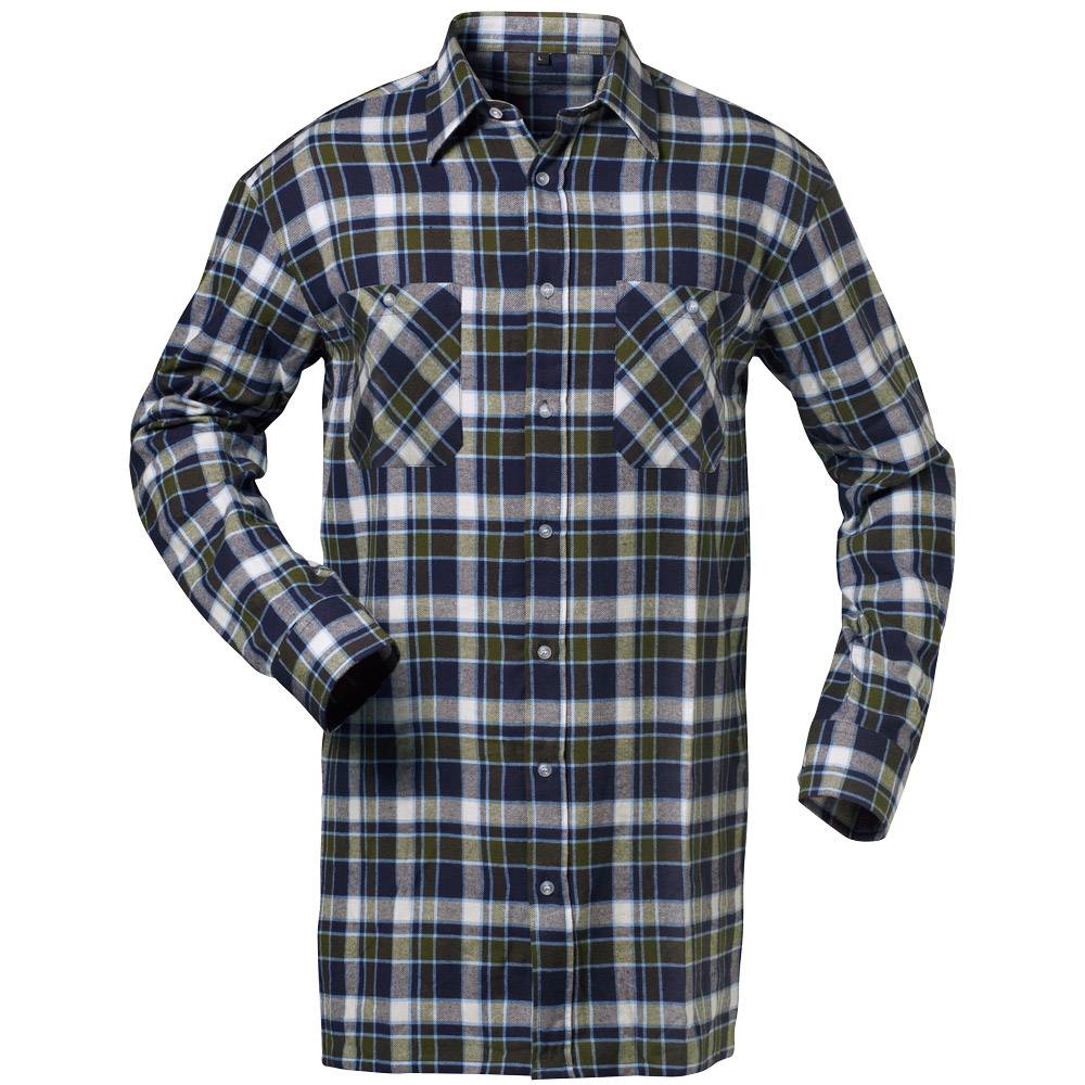 JACKSON Flanell-Hemd Marine/Weiß/Grün Kariert CRAFTLAND® 1721_4 Gr.XXL