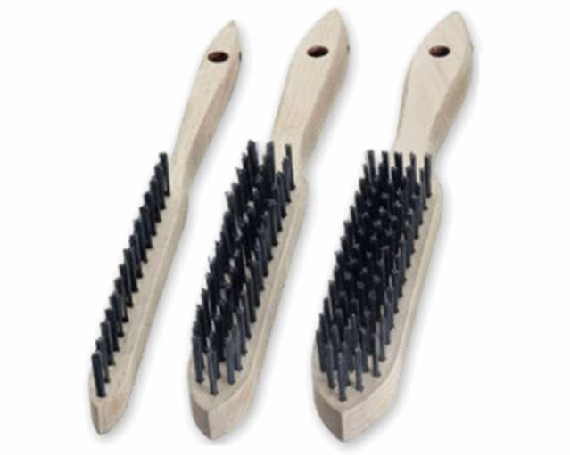 Lessmann 102661 Handbürsten 6 Reihen Stahldraht STA gew. 0,30 mm ''LESSMANN''