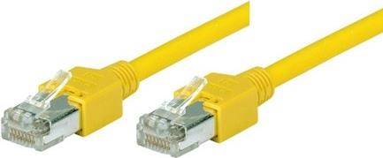 Patchkabel SF/UTP, Cat 5e, gelb, 2,0 m halogenfrei, mit Draka-Kabel und Hirosesteckern TM11 (bisherige Bezeichnung