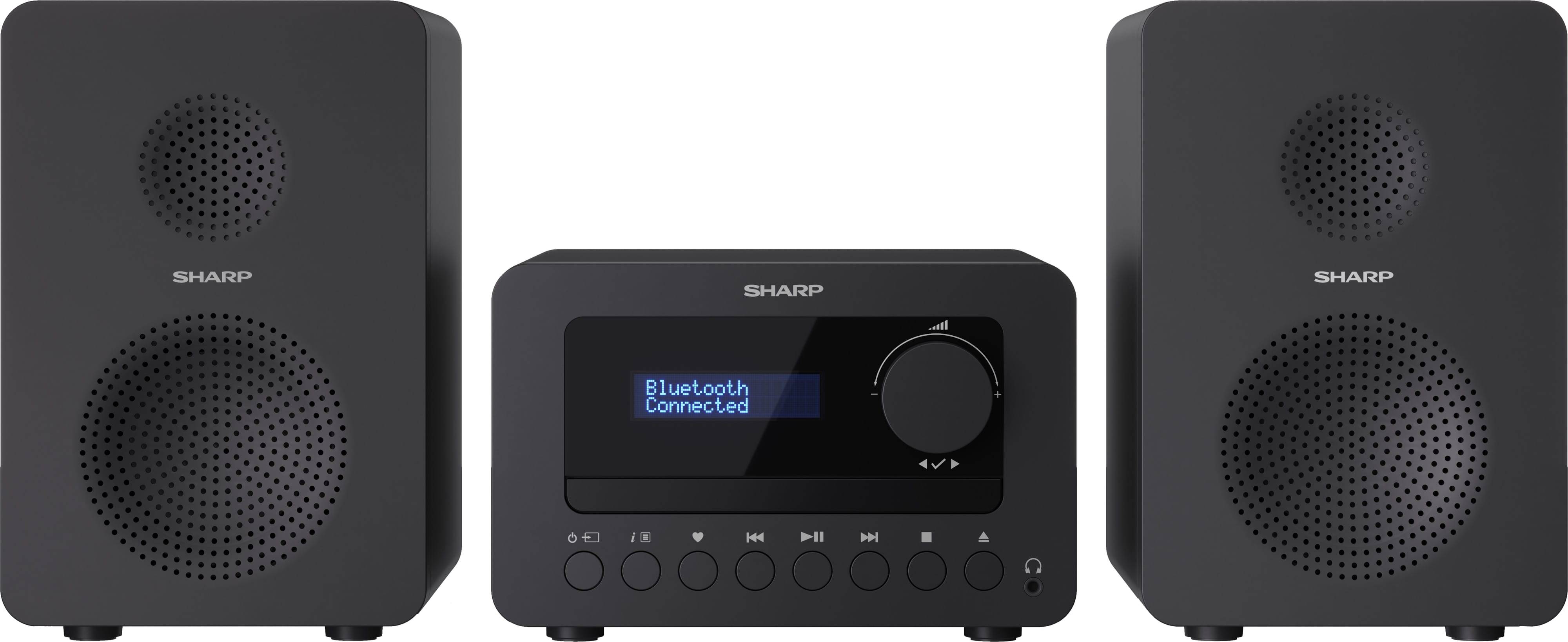 SHARP HiFi-Anlage XL-B520D, schwarz, DAB+, Bluetooth, MP3, CD-Laufwerk